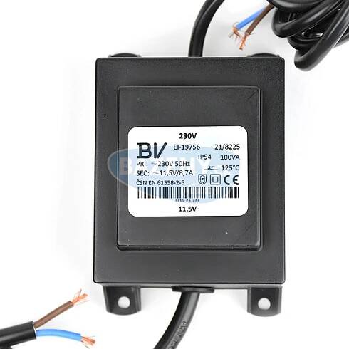 Transformátor bezpečnostní bez vidlice 100 W (230 V/12 V)