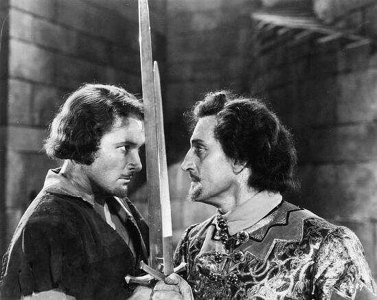 Dobrodružství Robina Hooda - Z filmu - Errol Flynn, Basil Rathbone