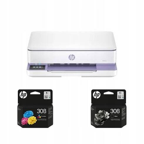 HP ENVY Multifunkční zařízení 6110e 714J3B + sada inkoustů 308 6L6S6UE