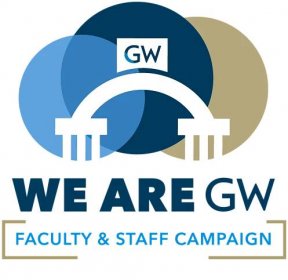 We Are GW Faculty &amp; Staff campaign logo