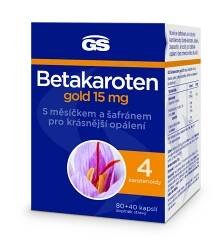GS Betakaroten gold 15 mg 80 + 40 kapslí (Vitamíny na pleť) - Vícesložkové