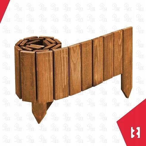 OBRUBNÍK ZAHRADNÍ PALISÁDA TRÁVNÍKOVÝ PLOT ZAPICHOVACÍ DUBOVÝ 15X110 cm DŘEVO Kód výrobce R323