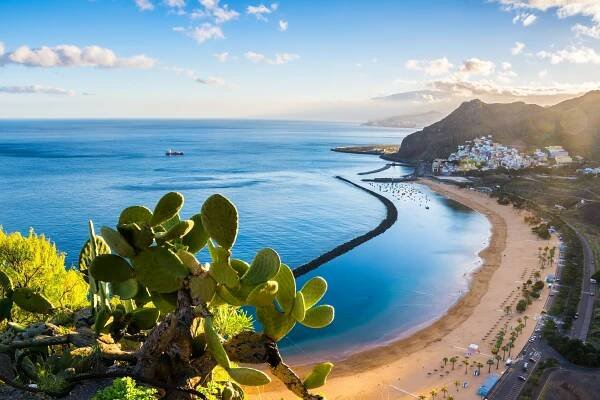 Sunny view of the Tenerife coastline — Shutterstock
