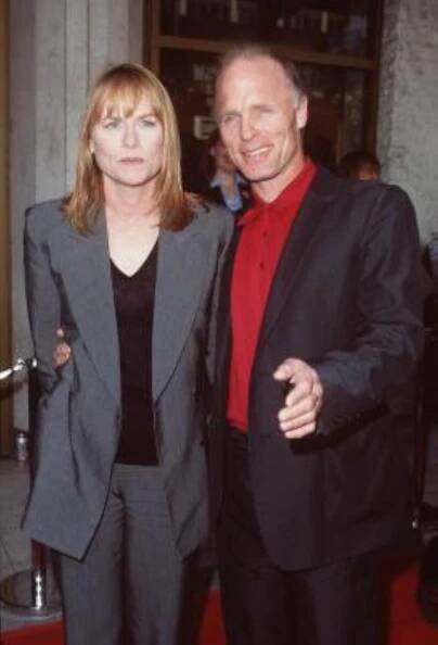 Ed Harris and Amy Madigan at an event for Truman Show (1998)