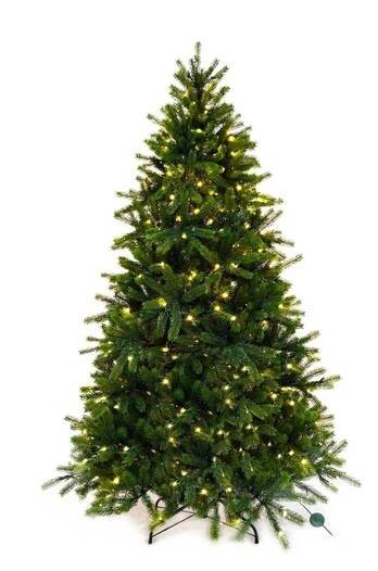 Vánoční stromek umělý 3D jedle Merlin 210 cm se SMART LED OSVĚTLENÍM se sto