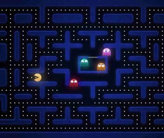 Go for the gold, gobble up points to reach the highest score in Pacman! Wallpaper