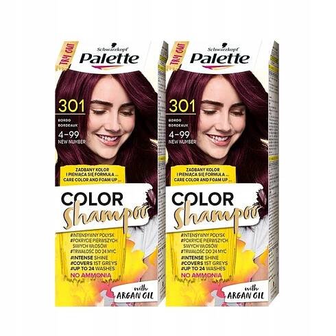 Palette Šampon Bordo 301 24 umytí x2