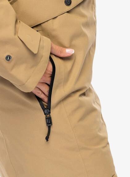 Dámský kabát Didriksons Erika Parka 3 - wood