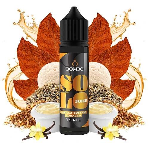 Příchuť Bombo Solo Juice Vanilla Custard Tobacco - Tabák, vanilkový pudink
