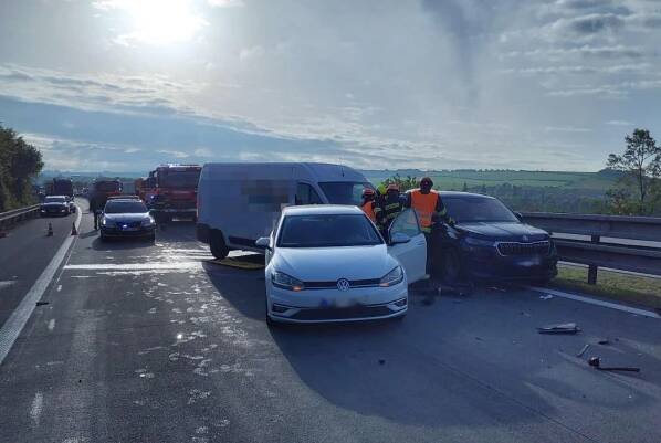 Nehoda na dálnici D1 komplikuje dopravní situaci na Vyškovsku