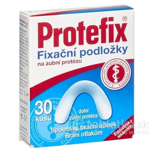 Protefix Fixačné podložky na dolnú zubnú protézu 30ks