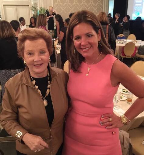 Francine Manilow and Laurette Rondenet at the NAWBO annual luncheon.