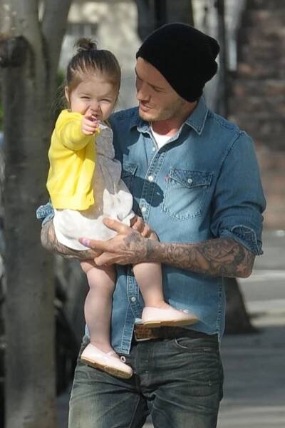 Tatínek Beckham plánuje, že z Harper bude fotbalistka