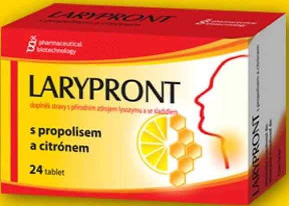 Larypront s propolisem a citrónem 24 tablet