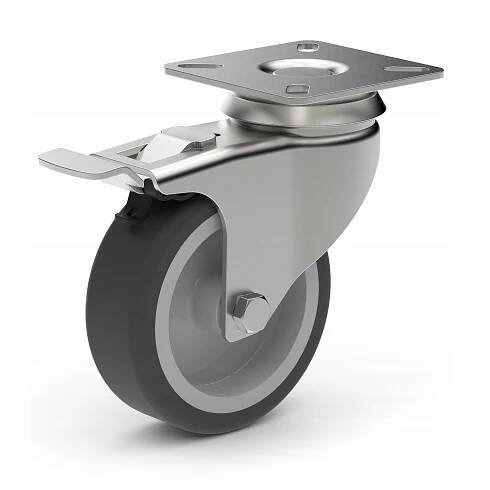 OTOČNÉ POJEZDOVÉ KOLO S BRZDOU TRANSPORTNÉ KOLEČKO TPA 75mm 60kg