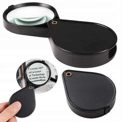SKLÁDACÍ KAPESNÍ LUPA SKLO 60 MM