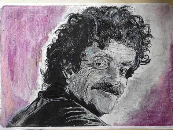 Kurt Vonnegut Facts Painting
