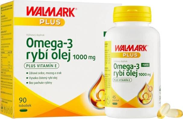 WALMARK Omega-3 rybí olej FORTE 1×90 cps, výživový doplnok