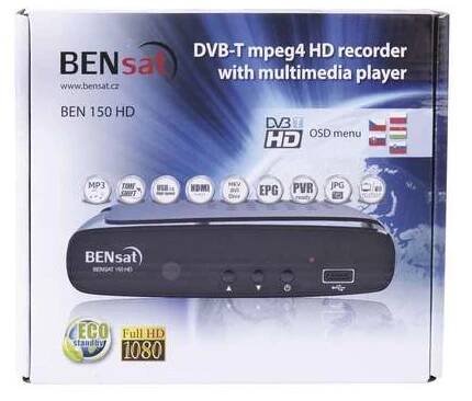 BENsat BEN150 HD, DVB-T Set-top box, HDMI, USB, PVR | Patro.cz