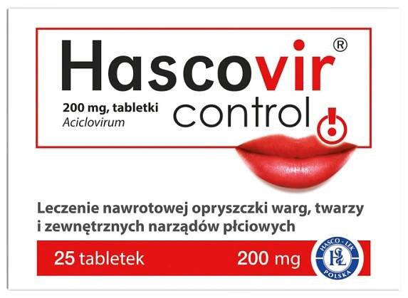 Hascovir Control 200 mg tablety 25 ks