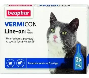 Kapky Beaphar vermicon line-on kočka proti klíšťatům, proti blechám 3 ml 10 g