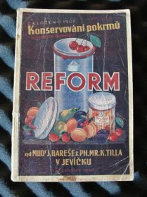 Kniha Konservování pokrmů v pokrmových zásobnících "Reform" - Trh knih - online antikvariát