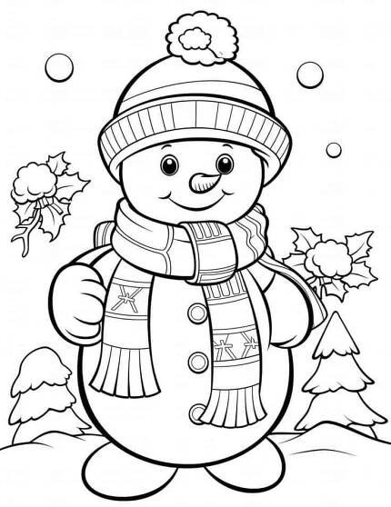 Pin by Angéline on Dessin | Christmas coloring sheets, Snowman coloring pages, Printable christmas coloring pages
