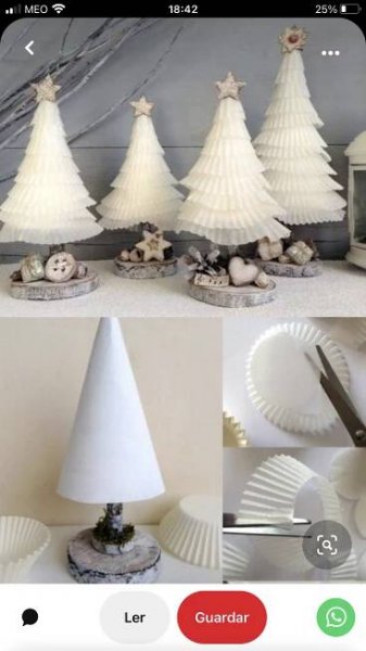 an image of christmas trees made out of paper plates