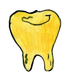 Zub izolovaných na bílém pozadí — Stock obrázek