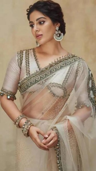 Samyuktha's Stunning Elegance: Mesmerizing in Ethereal Saree Styles