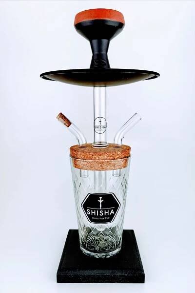 Hessische Apfelwein Shisha „fei Stöffche“ mit einer gerippten Bowl