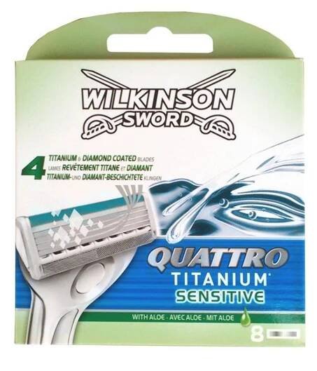 Wilkinson Quattro Titanium Sensitive náhradní hlavice 8 ks