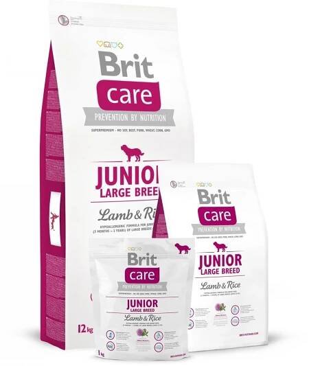Brit Care Junior Lamb + rice for puppies and young dogs from 3 months to 2.5 years of large breeds over 25 kg 12 kg