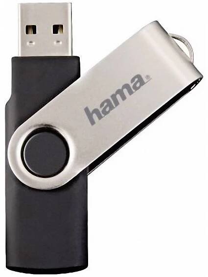 Hama Rotate USB flash disk 128 GB černá 108071 USB 2.0 : Půhy.cz