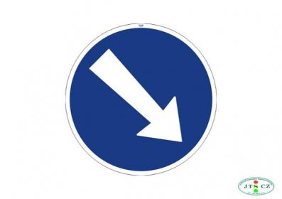Dopravní Značka C4a Přikázaný směr objíždění vpravo