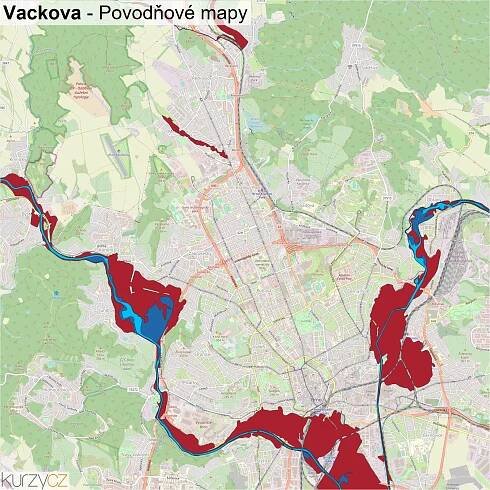 Vackova - mapy | Kurzy.cz