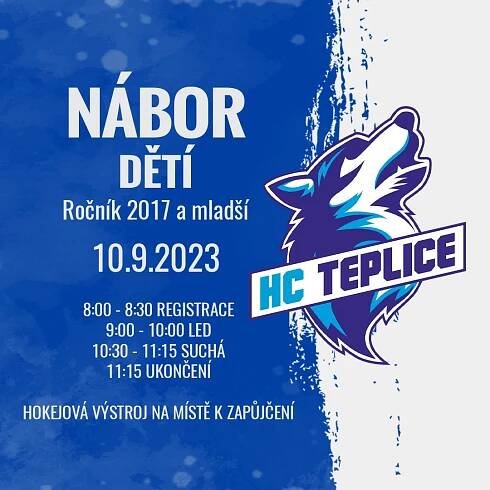 Blíží se nábor nových hokejistů a hokejistek do HC Teplice. Staň se Huskies! | HC Teplice