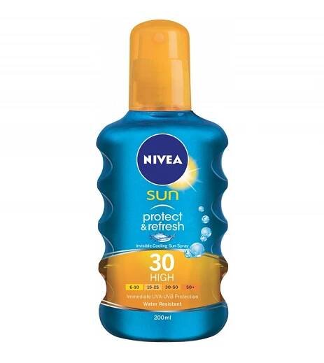 Nivea Sun Protect & Refresh sprej na opalování SPF 30 200 ml | Bestdarky.cz