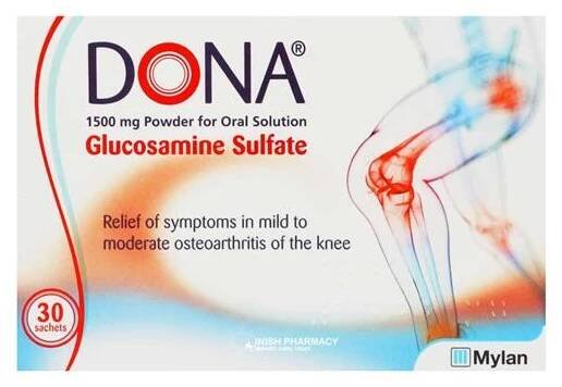 DONA Glucosamine Sulfate 1500mg Sachets 30 Pack