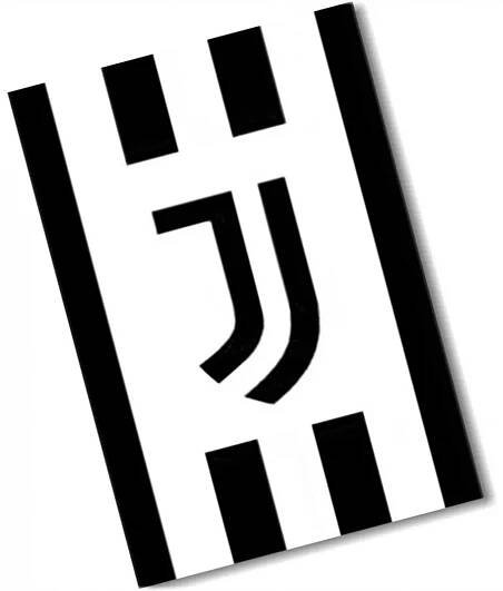 Velká fleecová deka Juventus FC - motiv Black & White - Polar fleece 150 x 200 cm