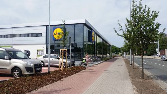 Prodejna Lidl, Hradec Králové - využití vsakovacích tunelů
