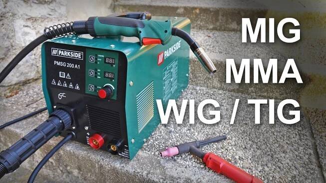 Multi Welder - PARKSIDE PMSG 200 A1 (199€) TIG, MIG, MMA