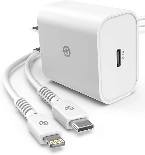 Charger Compatible with iPhone 12 - MFi Apple Certified USB C to Lightning Cable with Fast PD Wall Plug (18W) Quick Charging Power Adapter iPhone 8,8 Plus/SE/X, Xs Max/Xr/iPhone 11/12/Mini/Pro Max