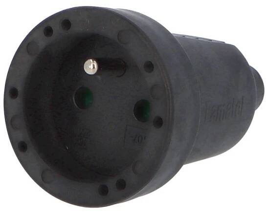 FAMATEL Spojka 2107-N IP20, PVC, černá