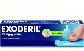 Lék na kožní problémy, vlasy a nehty Exoderil 10mg/g crm.15g
