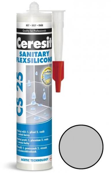 CERESIT CS 25 sanitární silikon 280g manhattan