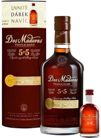 Dos Maderas 5+5 40 % 0,7 l tuba + mini Seleccion od 759 Kč