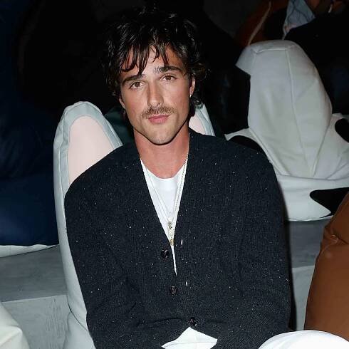Jacob Elordi at Bottega Veneta RTW Spring 2025 as part of Milan Ready to Wear Fashion Week on September 21, 2024 