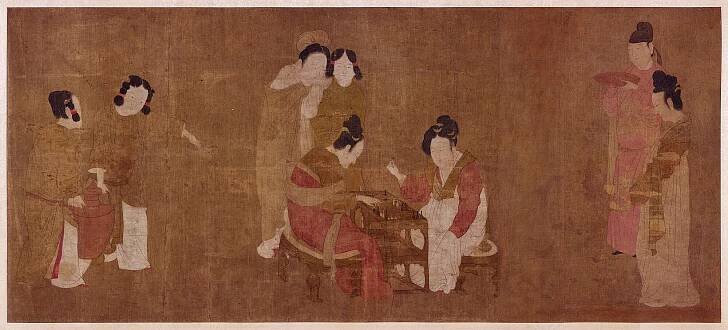 File:Zhou Fang. Court Ladies Playing Double-sixes. Freer Gallery of Art.jpg - Wikipedia