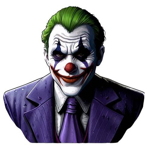 Dark Joker Artwork Png Hmx52 PNG